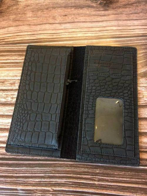 Портмоне Крокодил 5 Черный Lucky exclusive, фото 1